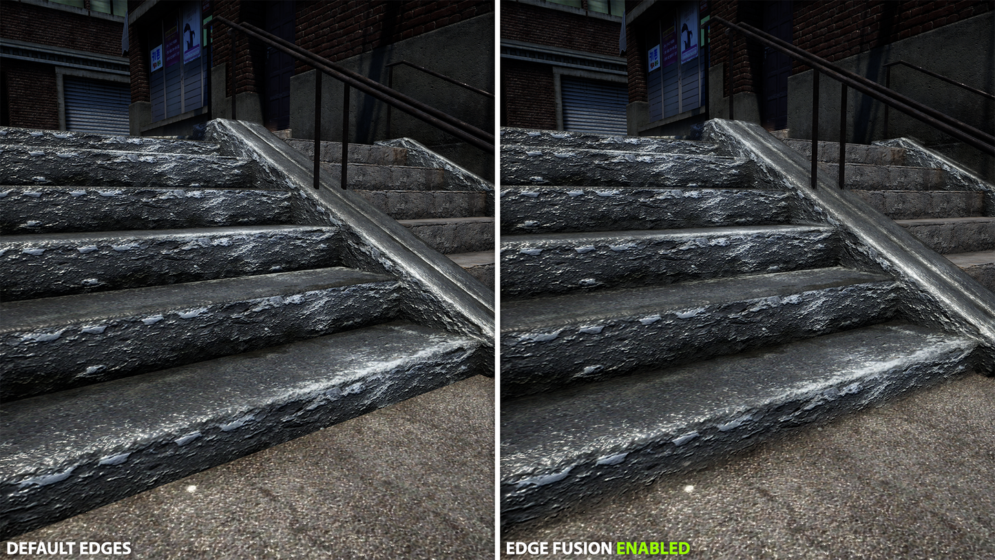 Edge Fusion: Smooth Surface Contacts