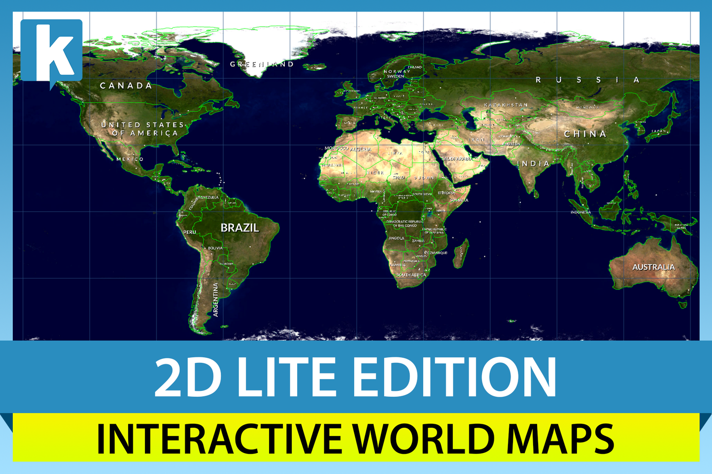 World Map 2D Lite Edition